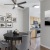 a kitchen with a table and chairs
